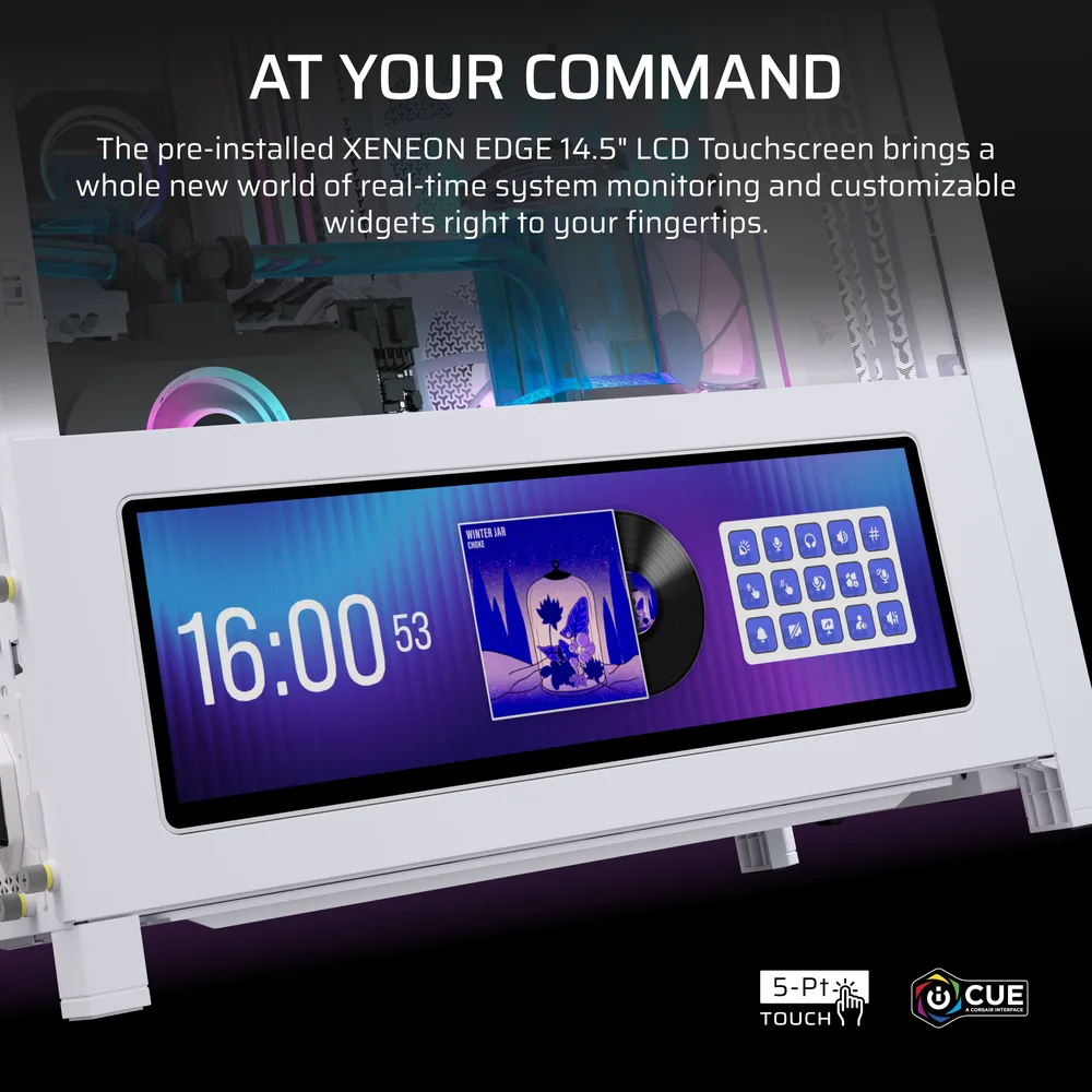 Corsair FRAME 4000D RS ARGB Premium White — PC Case with LCD Display – Additional Details