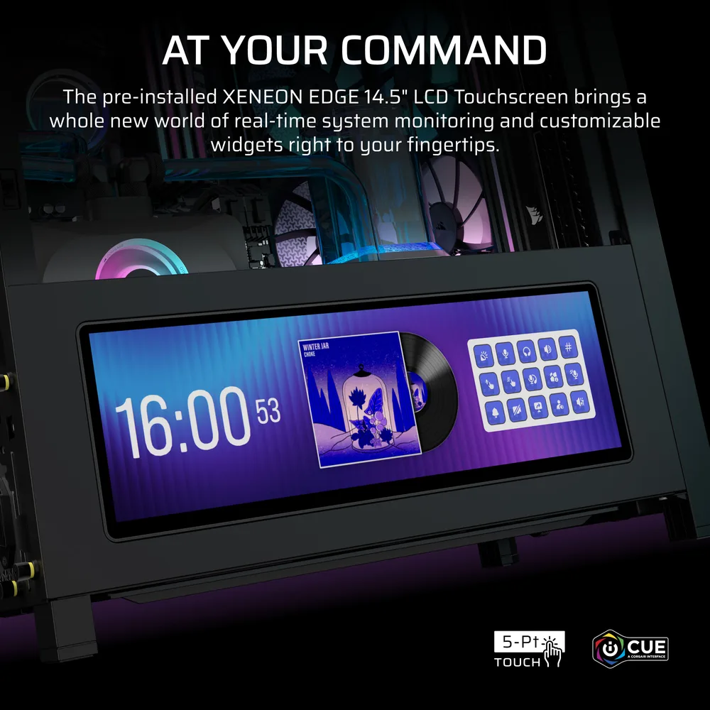 Corsair FRAME 4000D RS ARGB Premium Black — PC Case with LCD Display – Additional Details