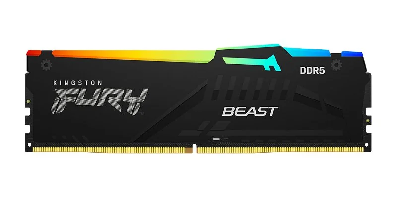 Чёрный комплект Kingston FURY Beast RGB DDR5
