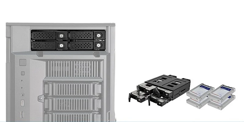 SilverStone FS204-US cage for four U.2 drives