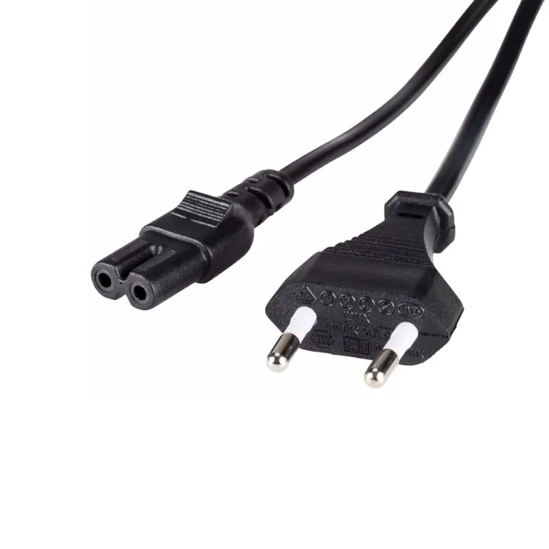 כבל מתח שמיניה Luggar European 2-Pin to C7 Power Cord 1.8m