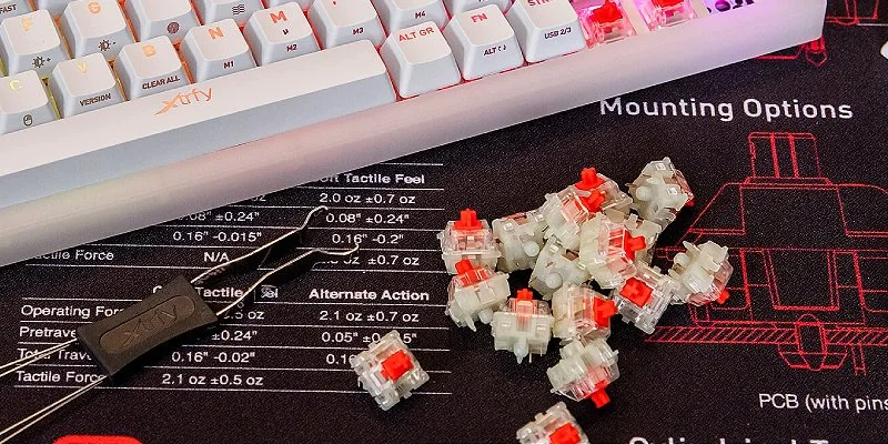 Linear Cherry MX Red switches