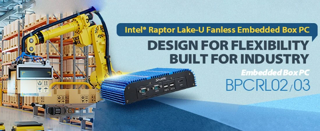 Shuttle fanless embedded PC in an aluminium enclosure