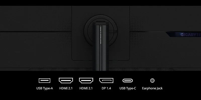 עיצוב כללי של מסך Gigabyte 4K גיימינג