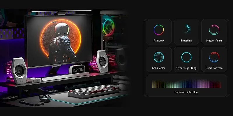 חיבורי USB ו-AUX של Edifier G2000 PRO לבן