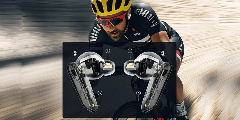 Hybrid ANC active noise cancelling of the NeoBuds Plus