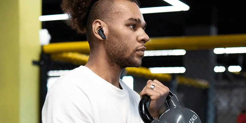 Black Edifier NeoBuds Plus earbuds