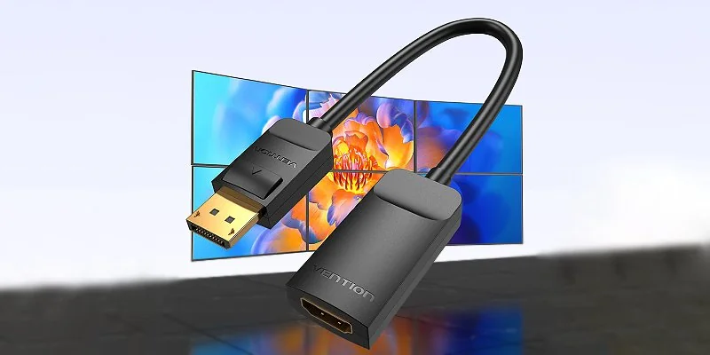 מתאם Vention DisplayPort ל-HDMI אקטיבי