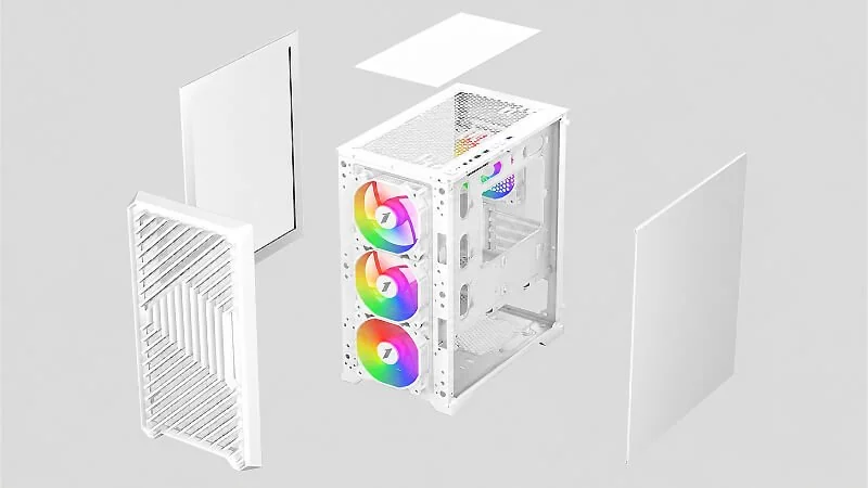 פאנל חיבורים קדמי עם USB ואודיו