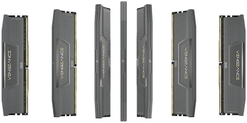 ערכת Corsair Vengeance DDR5 שני מודולים בצבע אפור