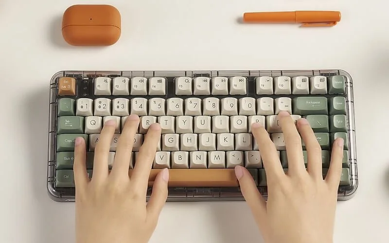 Hot-swappable switches on the Asus KD201
