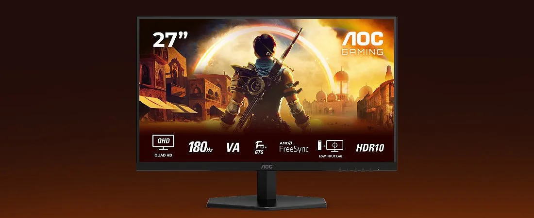 מסך גיימינג AOC 27 אינץ' Fast VA QHD