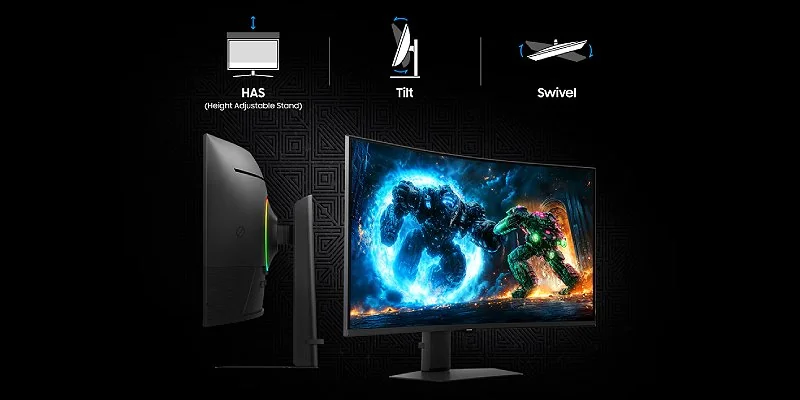 Design details of the Samsung Odyssey G7