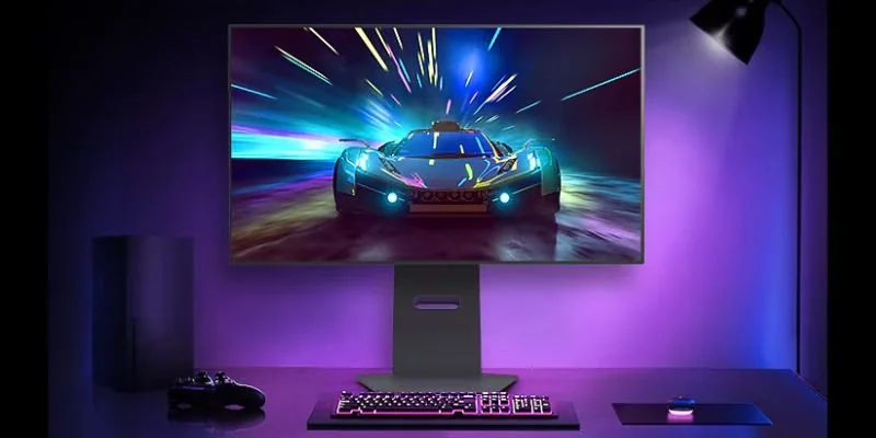Slim design of the LG UltraGear OLED