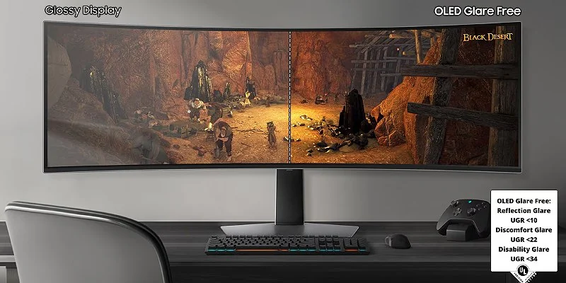 32:9 aspect ratio on a 49 inch curved screen