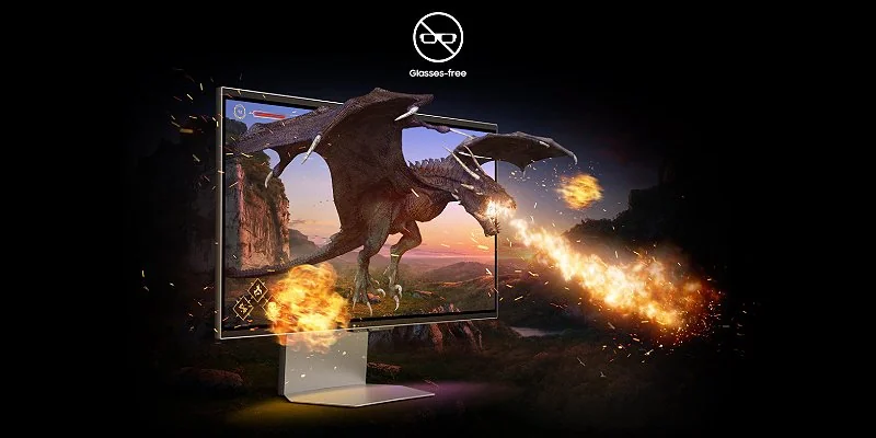 Glasses-free 3D display on the Samsung Odyssey 3D