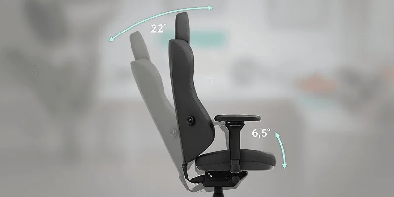Synchro Tilt mechanism of the ATMOSHELL chair