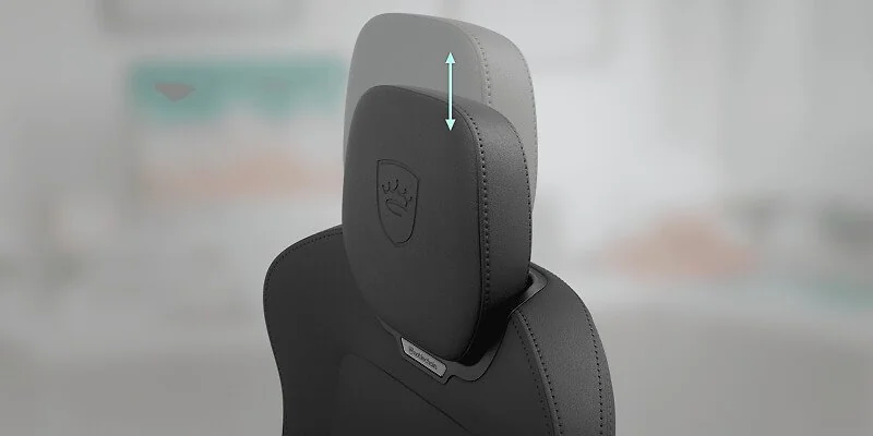 4-way lumbar support in the ATMOSHELL chair