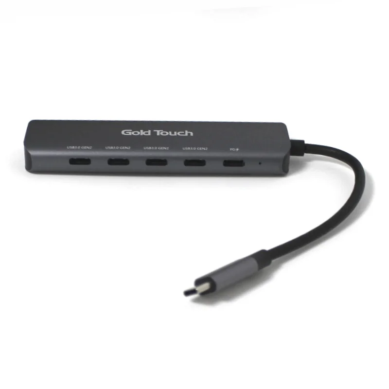 מפצל Gold-Touch USB 3.2 5-in-1 Type-C