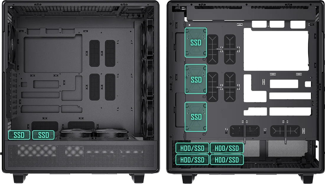 מארז ANTEC 900 Full Tower מבט קדמי