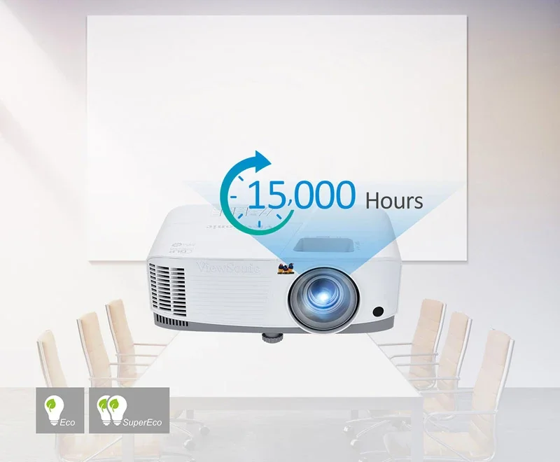 ViewSonic SP6 projector in a meeting room