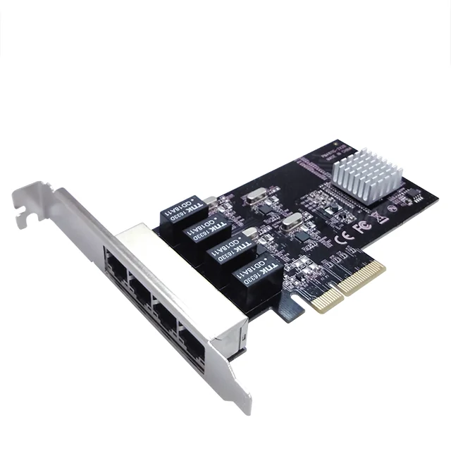 Four RJ45 ports on the ST Lab N-451 card