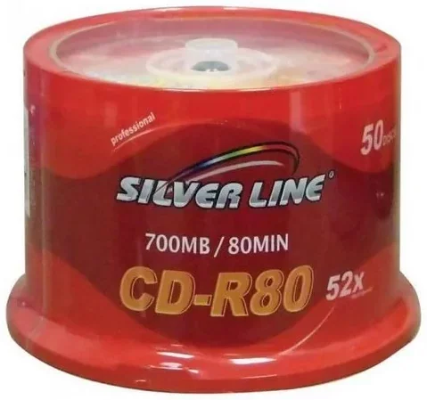 Набор из 50 дисков Silver Line CAKE50 CD-R 80 Min 700MB 52x