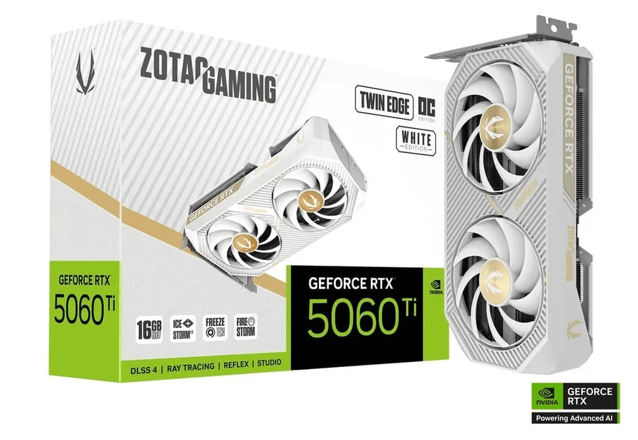 Zotac GAMING GeForce RTX 5060 Ti 16GB Twin Edge OC white