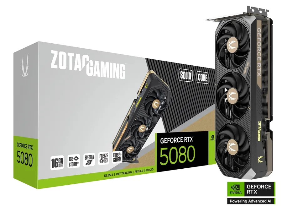 Zotac GAMING GeForce RTX 5080 SOLID CORE