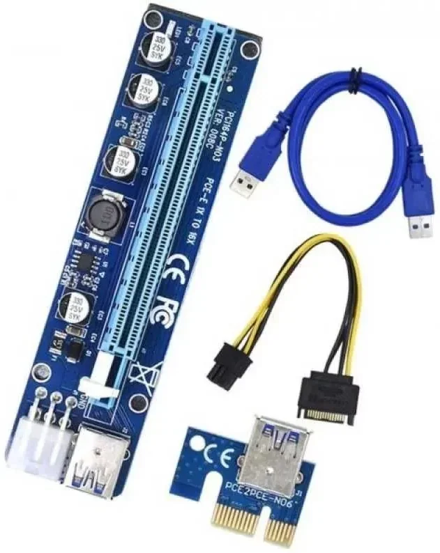 מתאם Riser PCI-E 1X to 16X