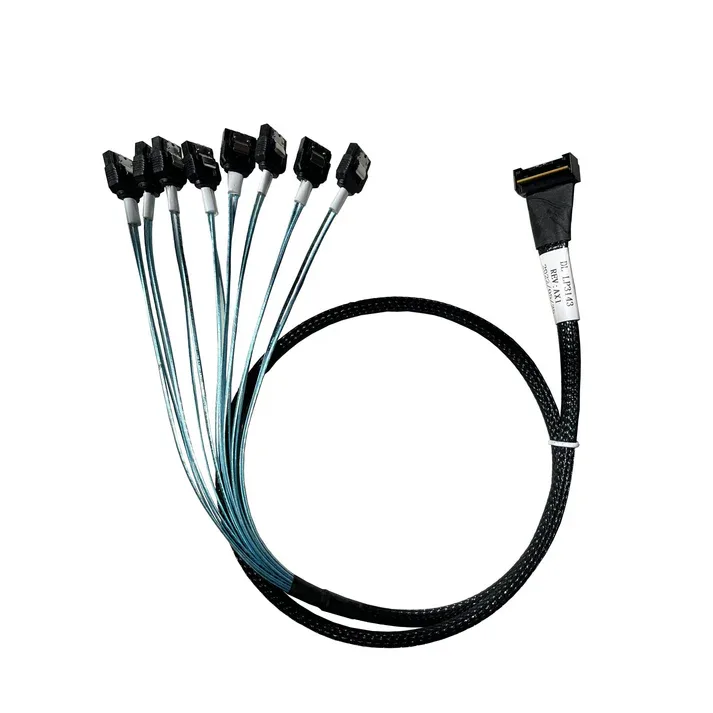 Diliving Diliving SlimSAS X8 LP SFF-8654 74P to 8x SATA 85cm