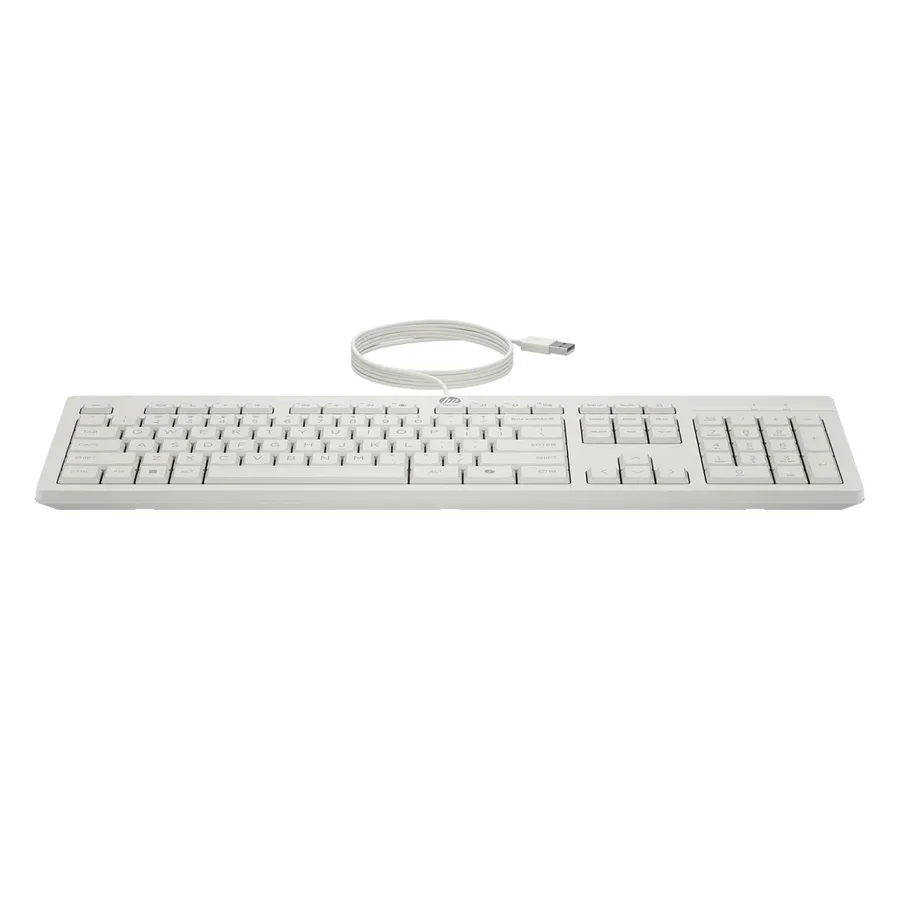 HP 225 Wired Mouse and Keyboard G2 לבן