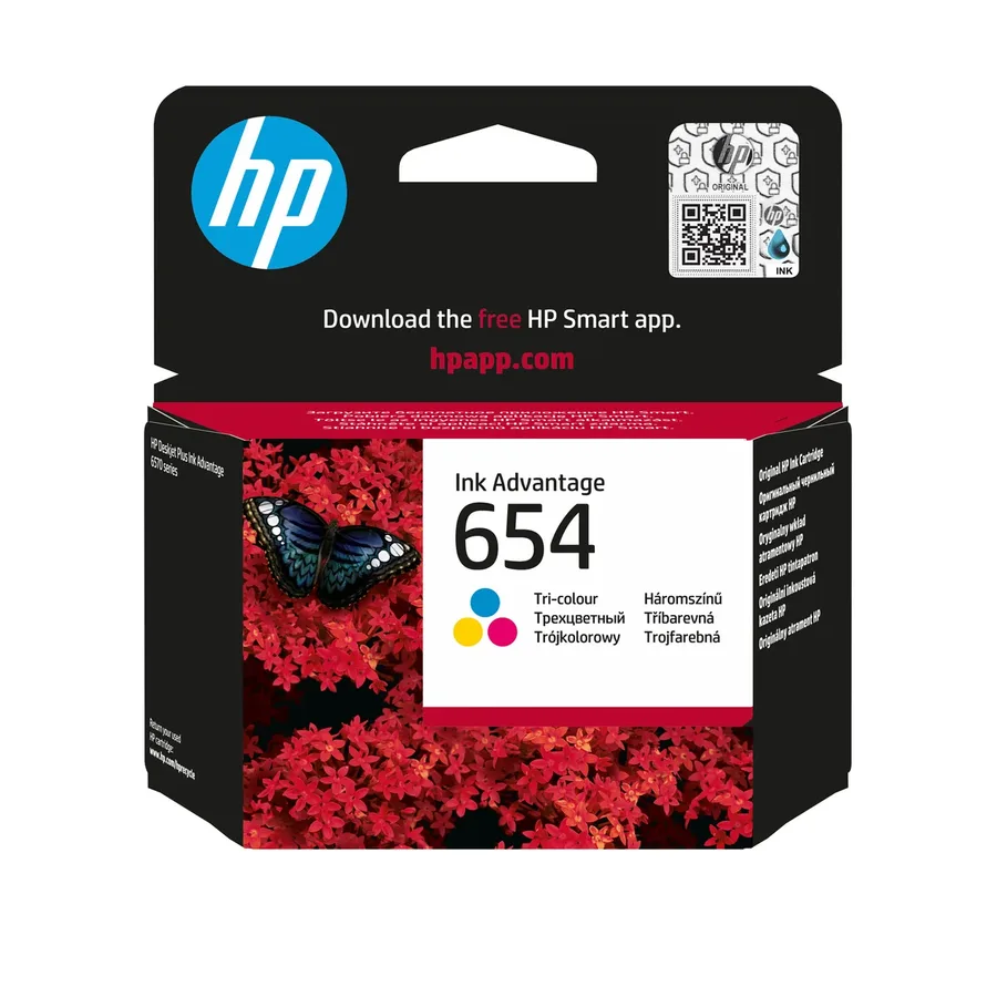 HP 654 צבעוני