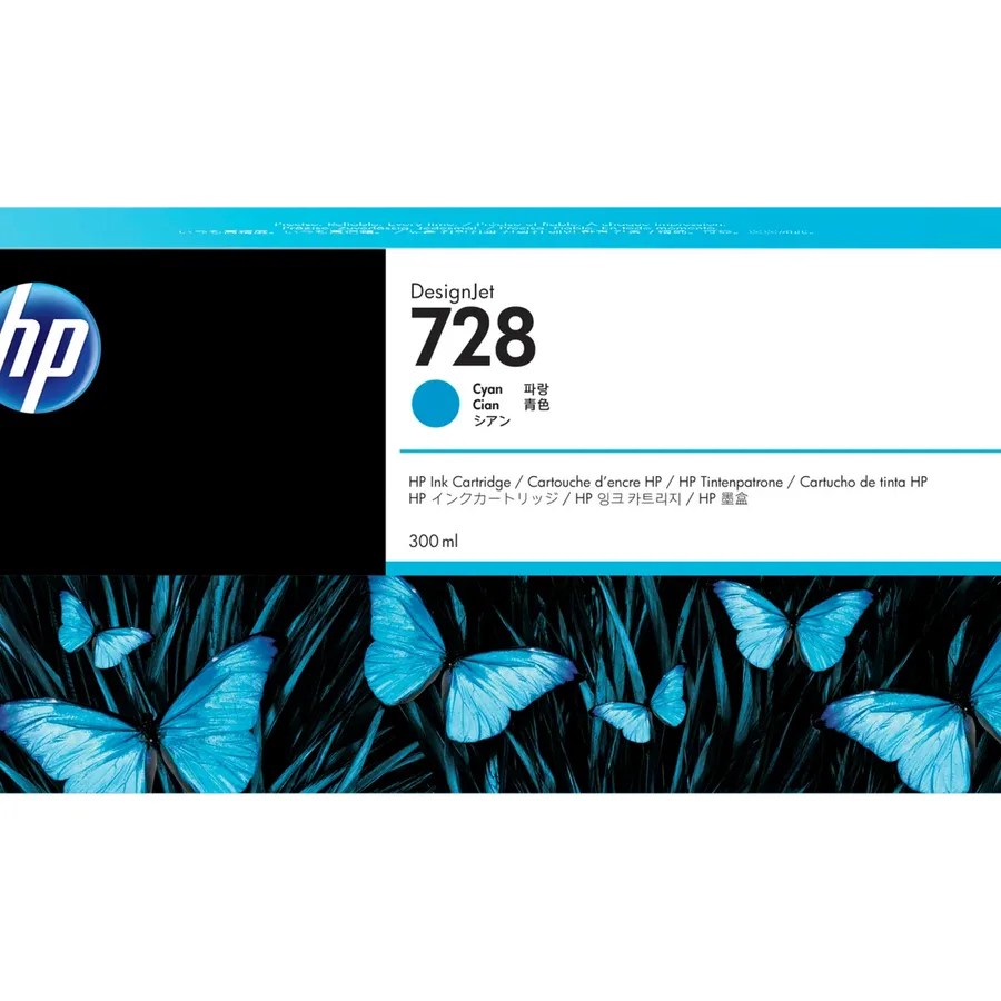 HP 728 T-730 300ml ציאן