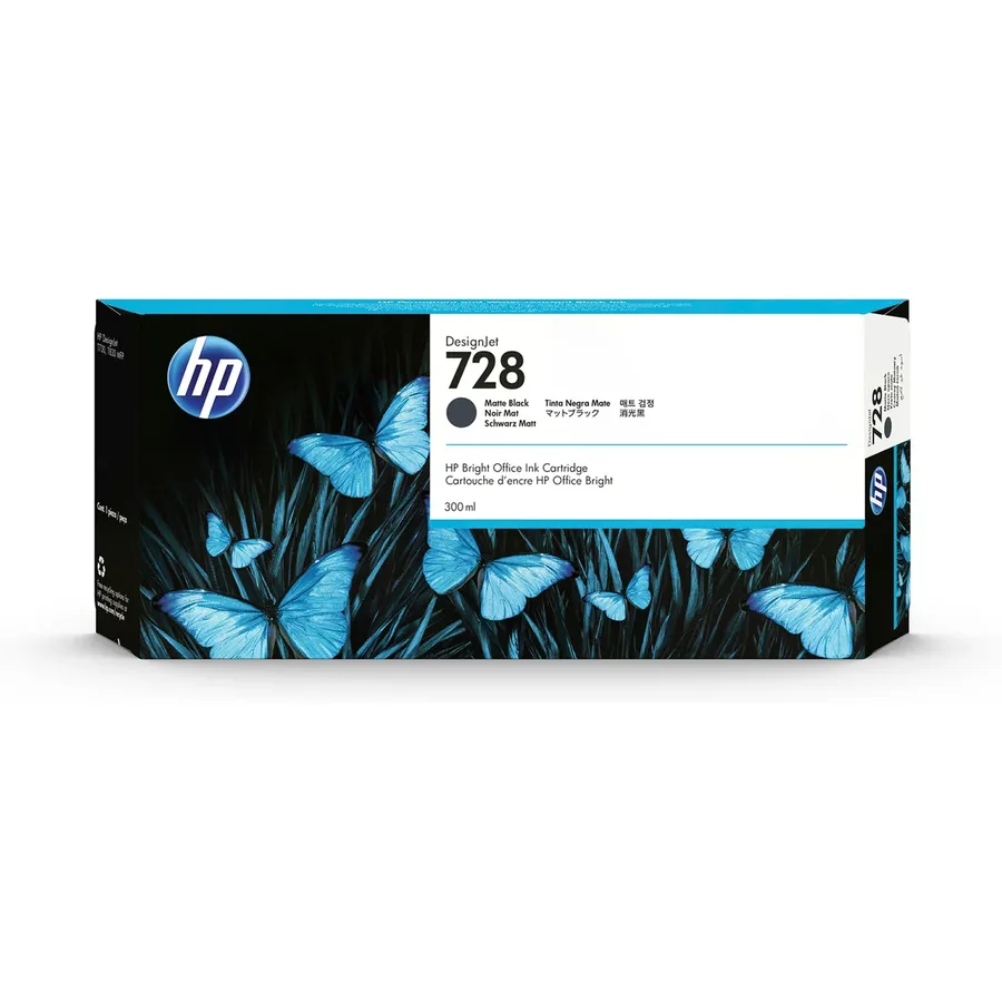 HP 728 T-730 300ml שחור