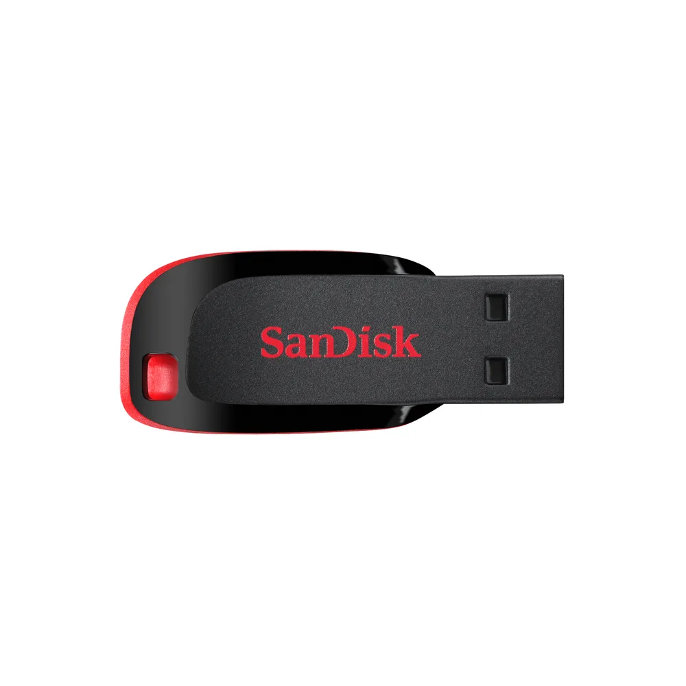 זיכרון נייד Sandisk Cruzer Blade 32GB שחור-אדום – מבט נוסף