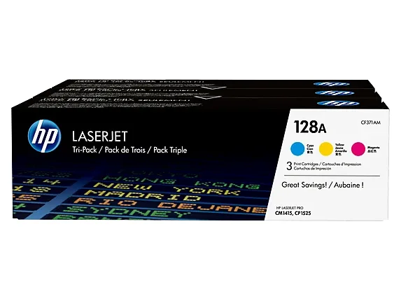 HP 128A CE321-3 Toner Pack