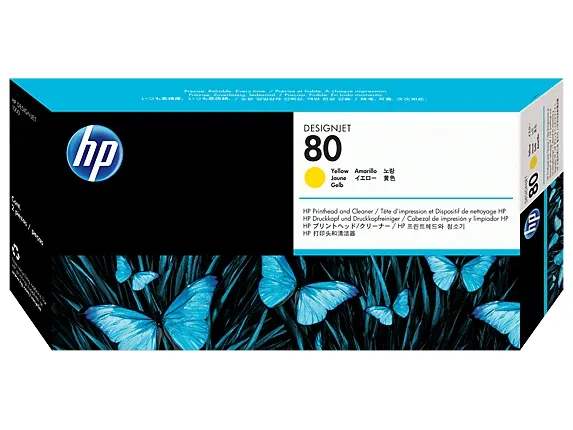 HP 80 1050 צהוב
