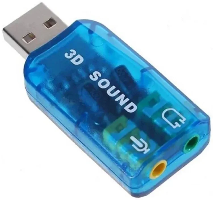 כרטיס קול חיצוני Gold Touch External Sound Card USB 2.0