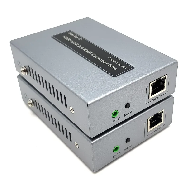 Gold Touch HDMI USB2.0 KVM Extender up to 50m with IR