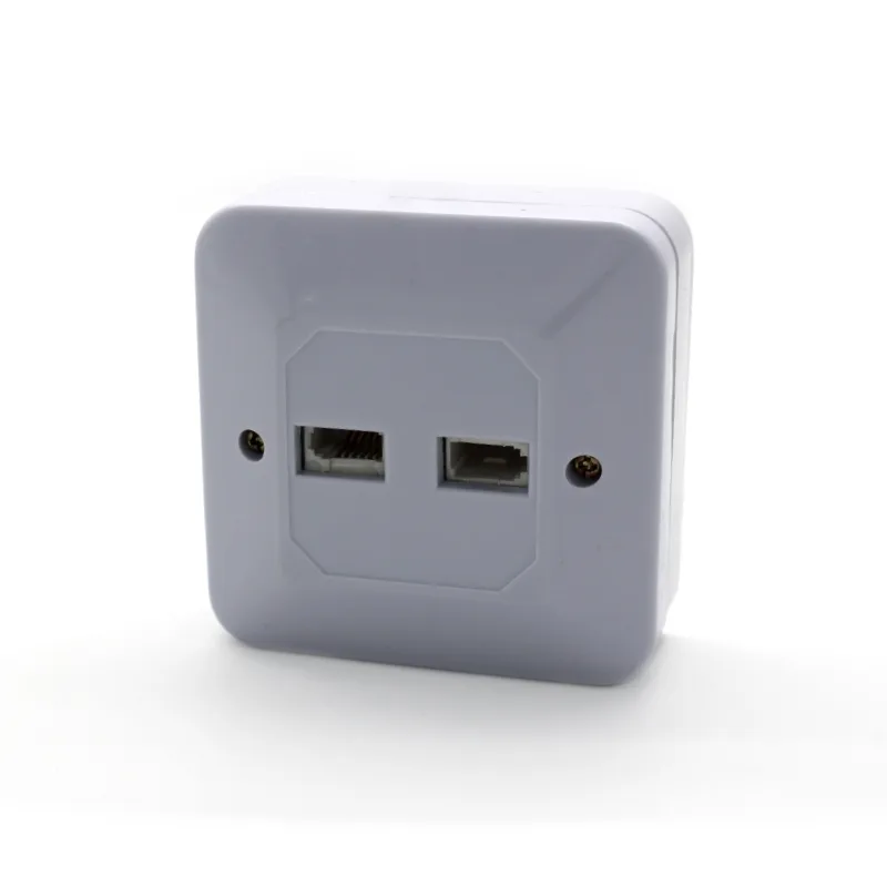 Luggar On Wall Box Dual UK Telephone Jack