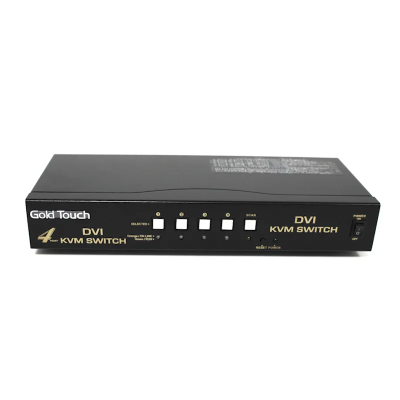 Gold Touch 4 Ports DVI KVM Switch