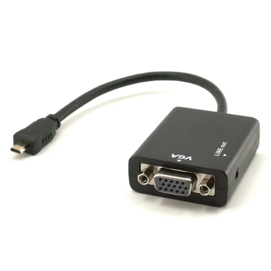 Gold Touch Micro HDMI to VGA Adapter