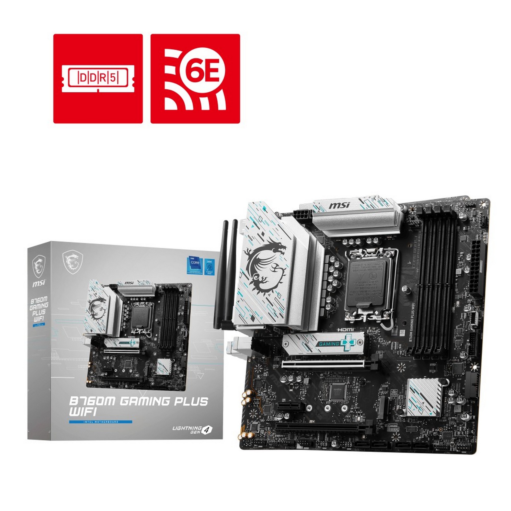 Материнская Плата MSI B760M GAMING PLUS WIFI DDR5 LGA1700