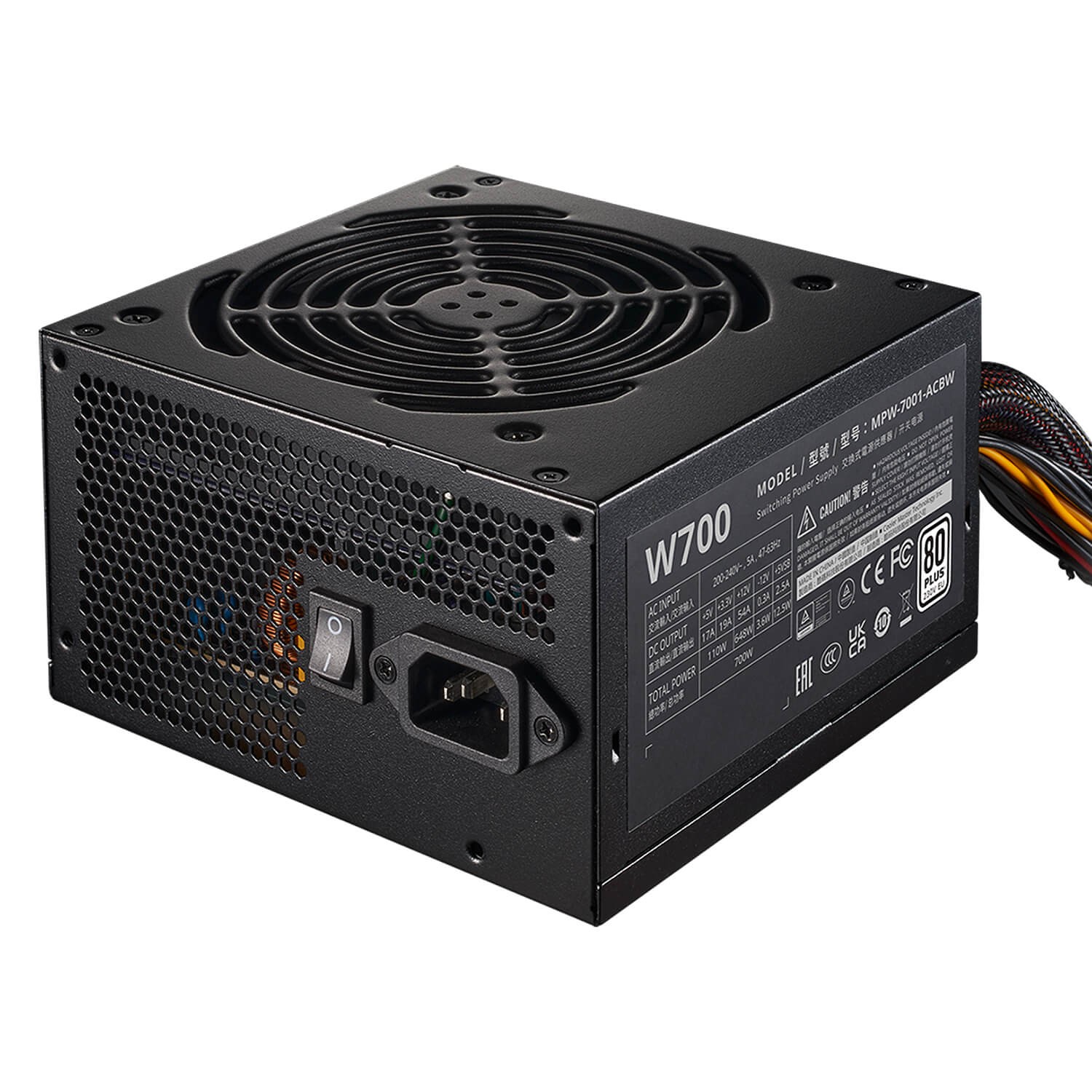 Блок Питания Cooler Master ELITE NEX WHITE 700 230V MPW-7001-ACBW-BWO לא מודולרי 80 Plus 700W 12V:648W
